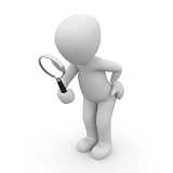 Person sucht einen Berater